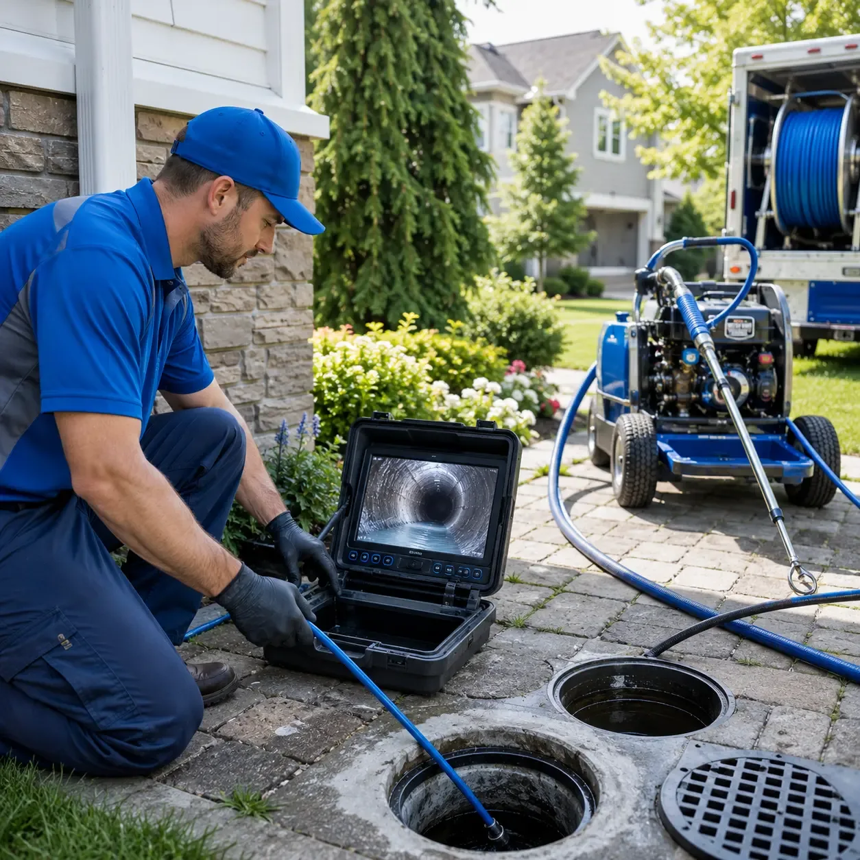 Outdoor drain cleaning professionals serving Bunola, PA